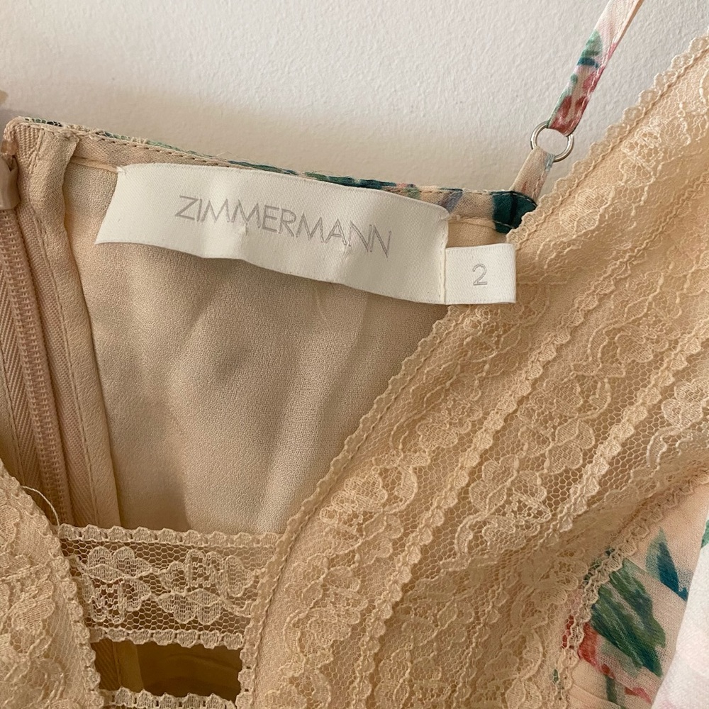 Zimmermann Verity Scallop Short Dress size 2/ US 8 - Picture 6 of 11